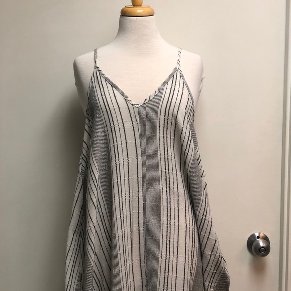 Elan Black and white striped maxi dress - Picture 2 of 2